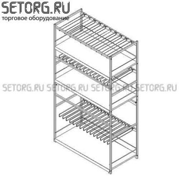 Торговая стойка-стеллаж под товары для садоводства
