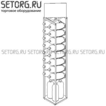 Торговая стойка для ПЭТ-бутылок