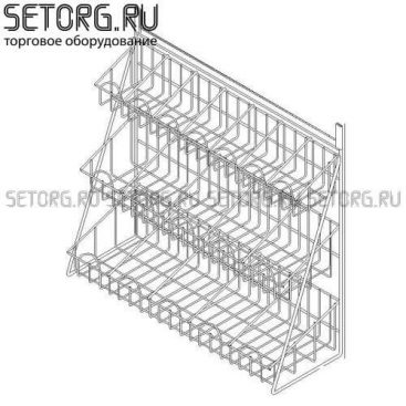 Торговый дисплей настольный с разделителями