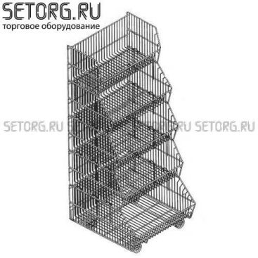 Горка торговая металлическая | Торговое оборудования из проволоки | SeTorg.RU