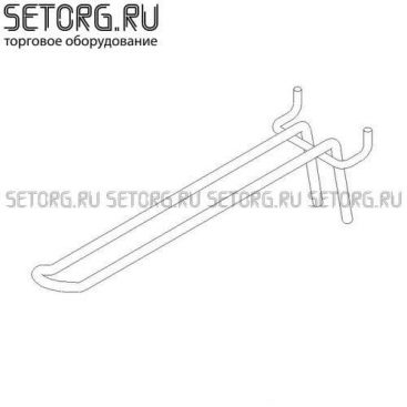 Язычковый крючок для перфорации | Торговое оборудования из проволоки | SeTorg.RU