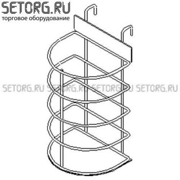 Торговый дисплей настольный с полками | Торговое оборудования из проволоки | SeTorg.RU