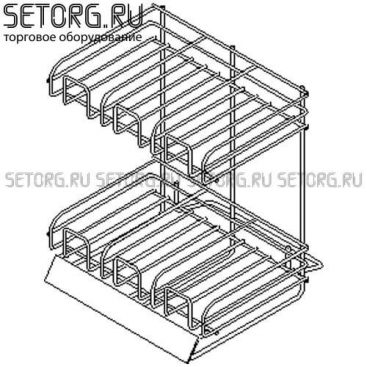 Дисплей настольный с полками Кит | Торговое оборудования из проволоки | SeTorg.RU