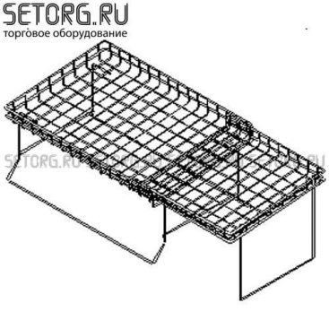 Торговый дисплей настольный с полками | Торговое оборудования из проволоки | SeTorg.RU