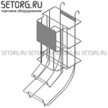 Дисплей гравитационный двойной для энергетиков | Торговое оборудования из проволоки | SeTorg.RU