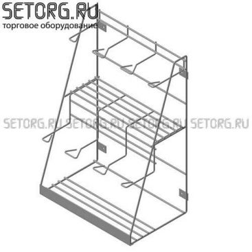 Дисплей настольный для ПЭТ-бутылок | Торговое оборудования из проволоки | SeTorg.RU