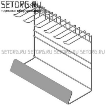 Дисплей настольный с крючками | Торговое оборудования из проволоки | SeTorg.RU