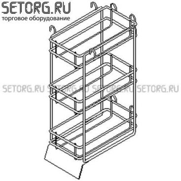 Торговый дисплей настольный с полками | Торговое оборудования из проволоки | SeTorg.RU