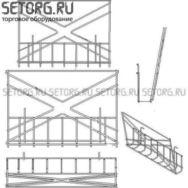 Торговый дисплей - буклетница с карманами